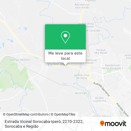 Estrada Vicinal Sorocaba-Iperó, 2270-2322 mapa
