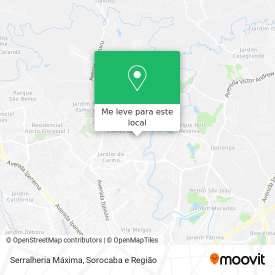 Serralheria Máxima mapa