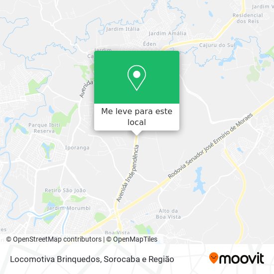Locomotiva Brinquedos mapa
