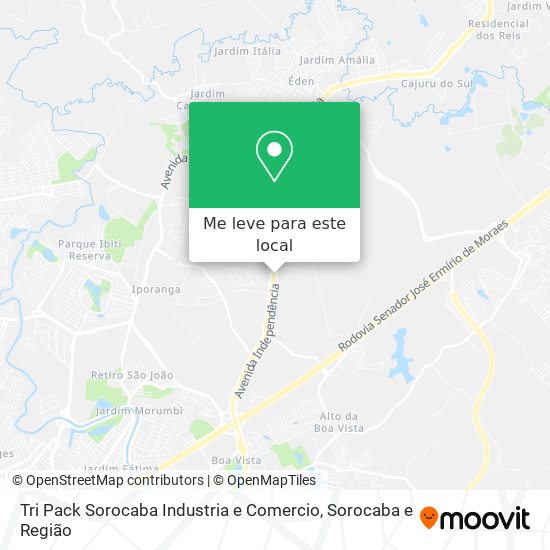 Tri Pack Sorocaba Industria e Comercio mapa