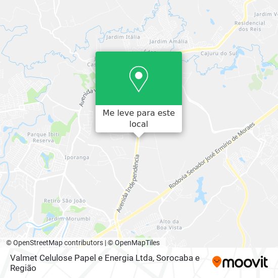 Valmet Celulose Papel e Energia Ltda mapa