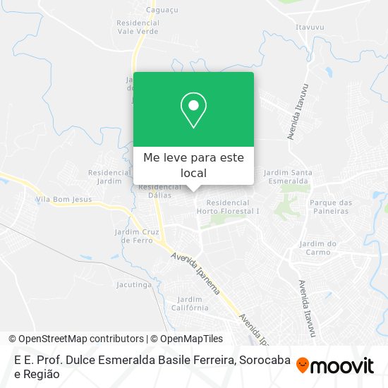 E E. Prof. Dulce Esmeralda Basile Ferreira mapa