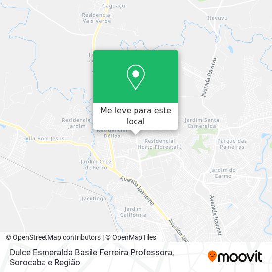 Dulce Esmeralda Basile Ferreira Professora mapa