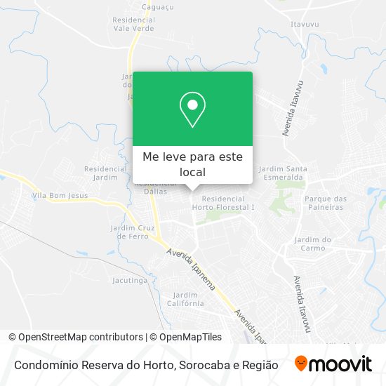 Condomínio Reserva do Horto mapa