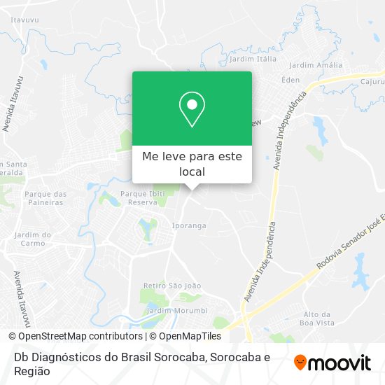 Db Diagnósticos do Brasil Sorocaba mapa