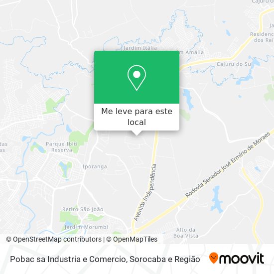 Pobac sa Industria e Comercio mapa