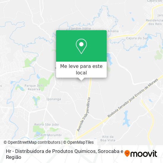 Hr - Distribuidora de Produtos Quimicos mapa