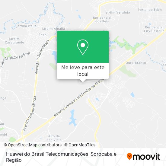 Huawei do Brasil Telecomunicações mapa