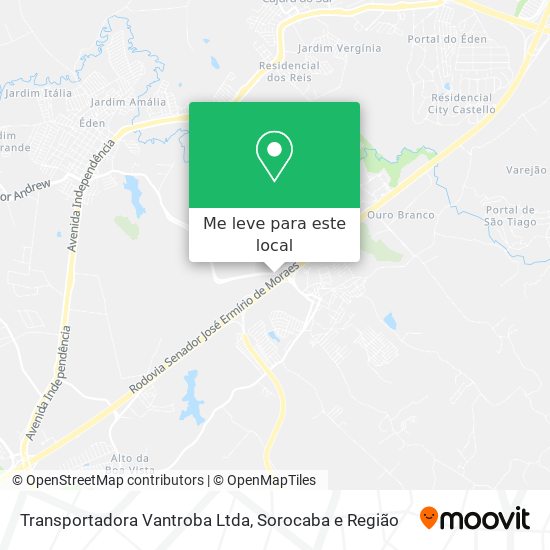 Transportadora Vantroba Ltda mapa