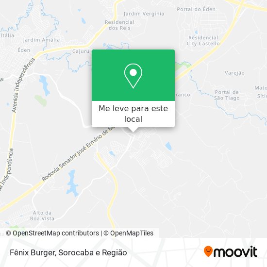 Fênix Burger mapa