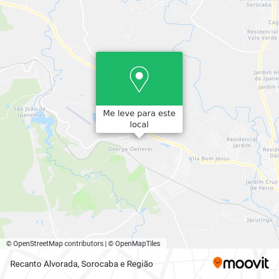 Recanto Alvorada mapa