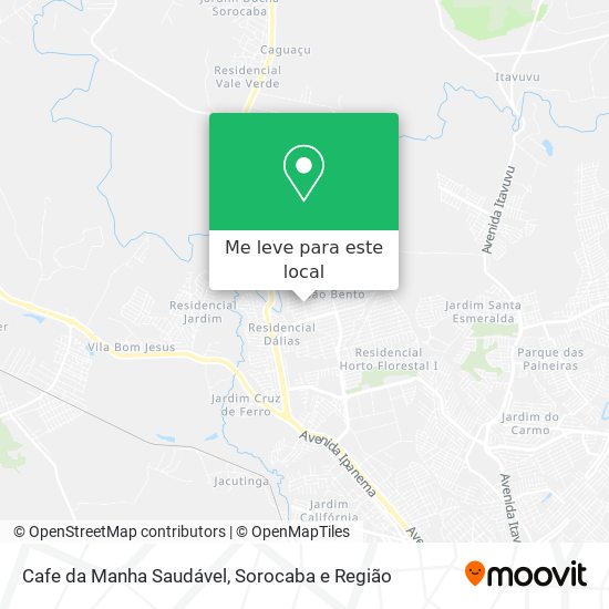 Cafe da Manha Saudável mapa