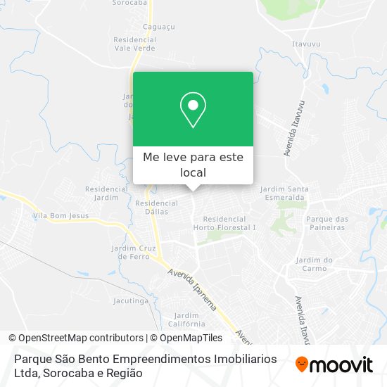 Parque São Bento Empreendimentos Imobiliarios Ltda mapa