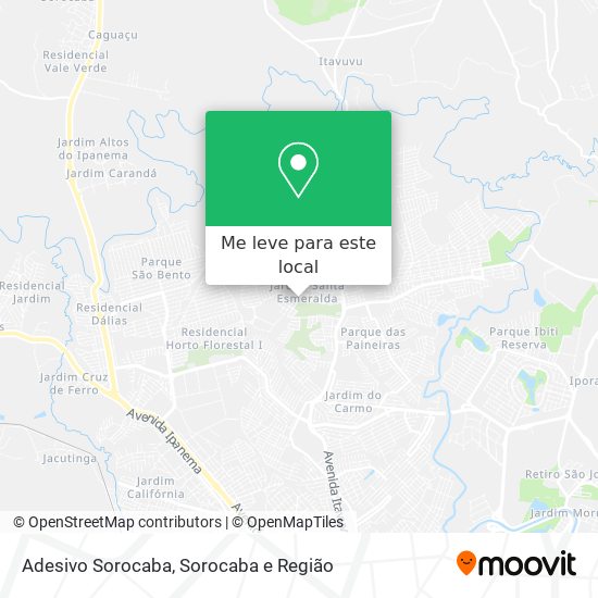 Adesivo Sorocaba mapa
