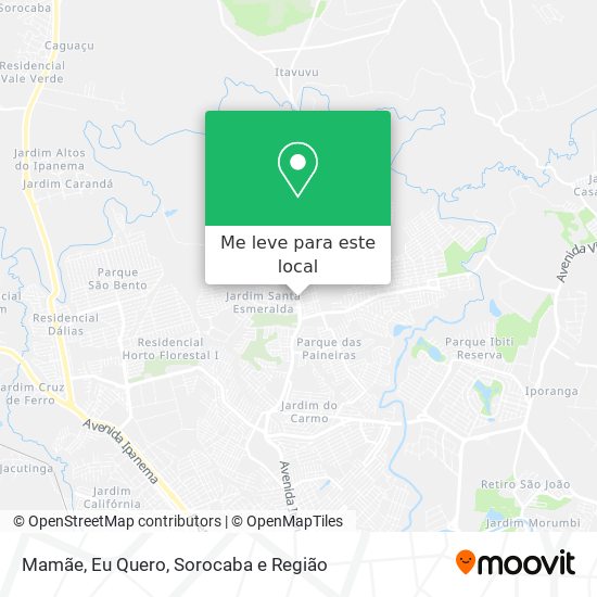 Mamãe, Eu Quero mapa