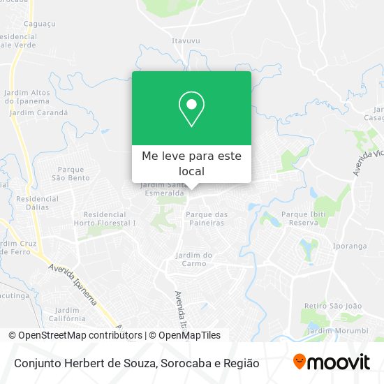 Conjunto Herbert de Souza mapa