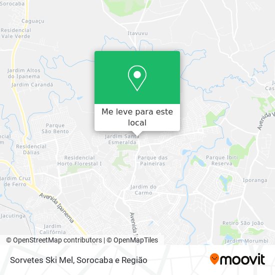 Sorvetes Ski Mel mapa