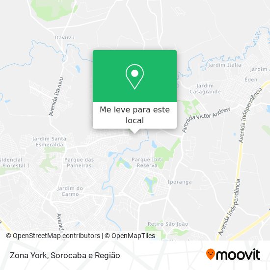 Zona York mapa