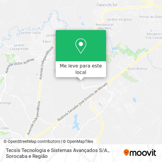 Tecsis Tecnologia e Sistemas Avançados S / A. mapa