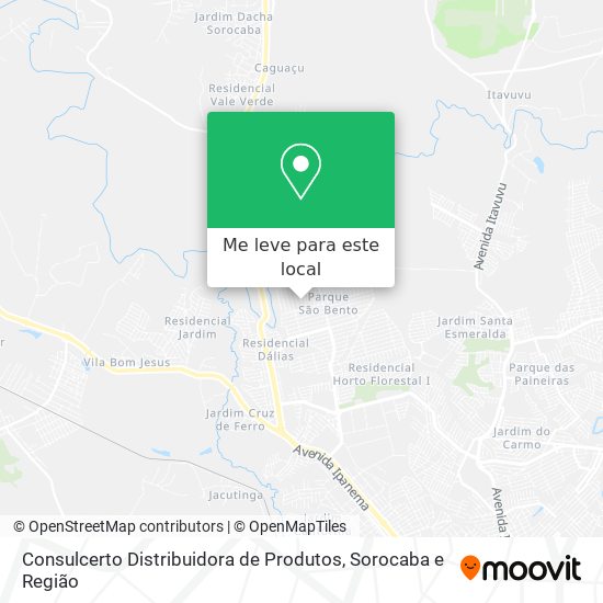 Consulcerto Distribuidora de Produtos mapa