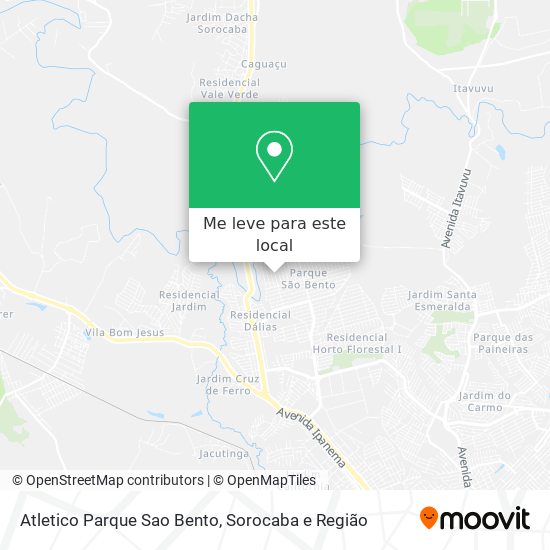 Atletico Parque Sao Bento mapa