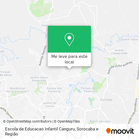 Escola de Educacao Infantil Canguru mapa