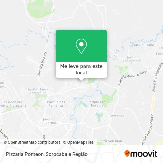 Pizzaria Ponteon mapa