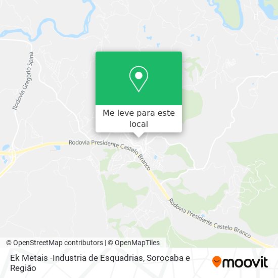 Ek Metais -Industria de Esquadrias mapa