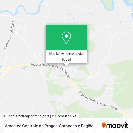 Aracatec Controle de Pragas mapa