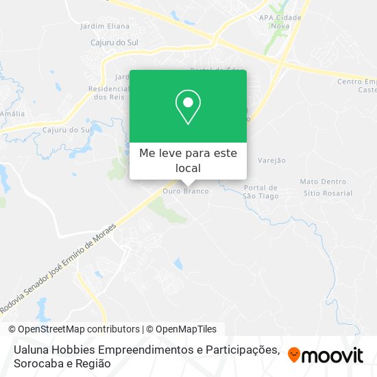 Ualuna Hobbies Empreendimentos e Participações mapa