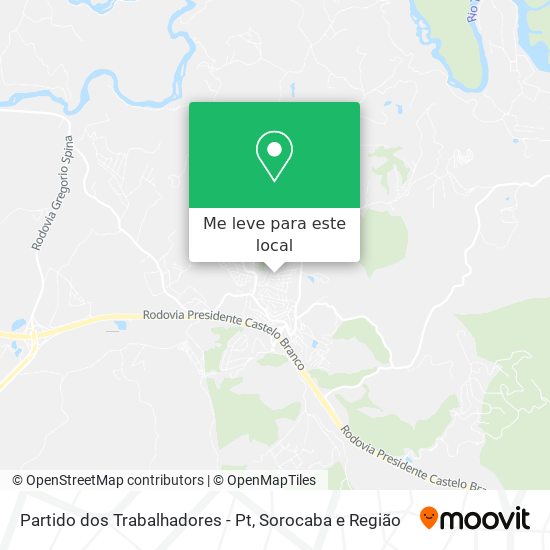 Partido dos Trabalhadores - Pt mapa