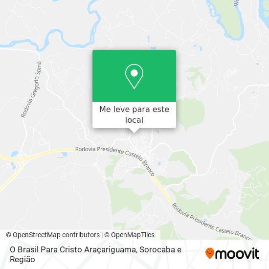 O Brasil Para Cristo Araçariguama mapa