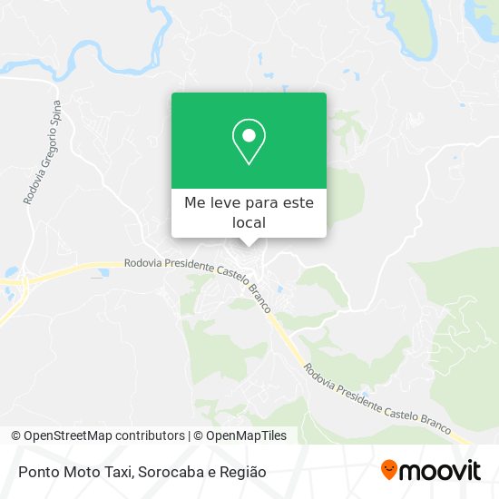 Ponto Moto Taxi mapa