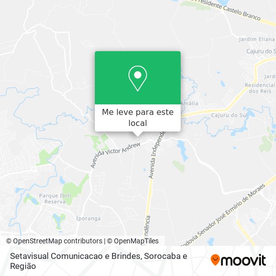 Setavisual Comunicacao e Brindes mapa