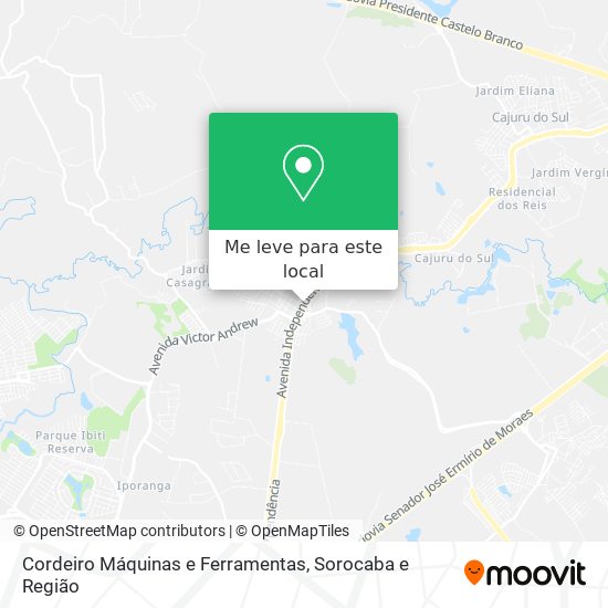 Cordeiro Máquinas e Ferramentas mapa