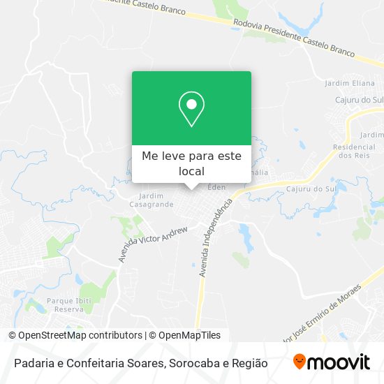 Padaria e Confeitaria Soares mapa