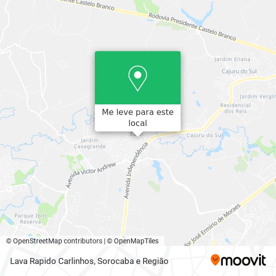 Lava Rapido Carlinhos mapa