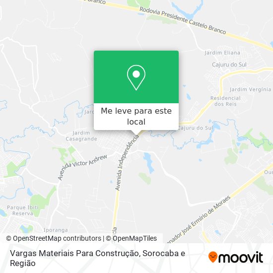 Vargas Materiais Para Construção mapa