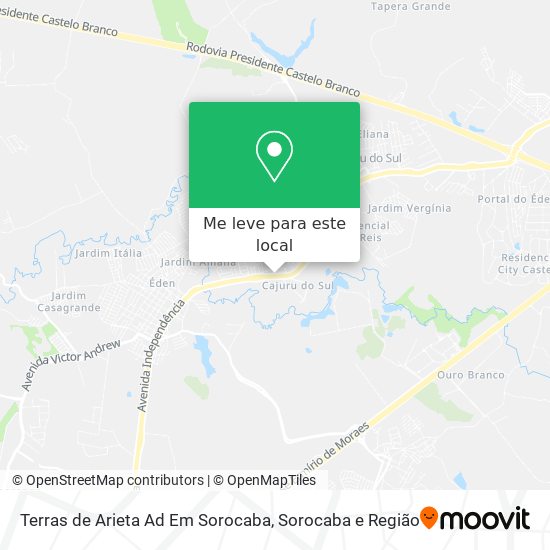 Terras de Arieta Ad Em Sorocaba mapa