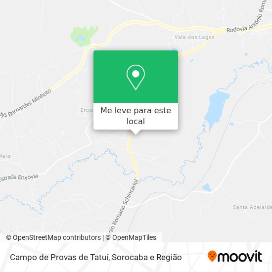 Campo de Provas de Tatuí mapa