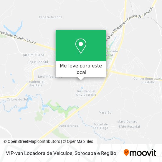 VIP-van Locadora de Veiculos mapa