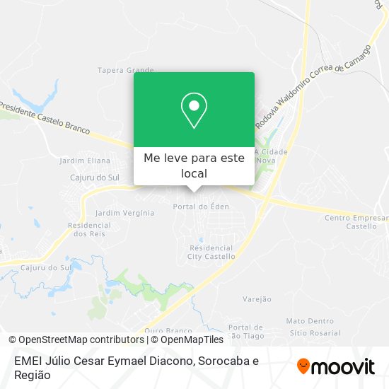 EMEI Júlio Cesar Eymael Diacono mapa