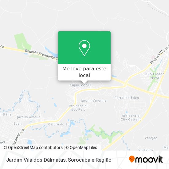 Jardim Vila dos Dálmatas mapa