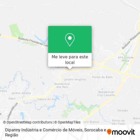 Dipanny Indústria e Comércio de Móveis mapa