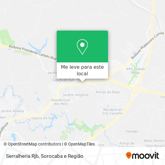 Serralheria Rjb mapa