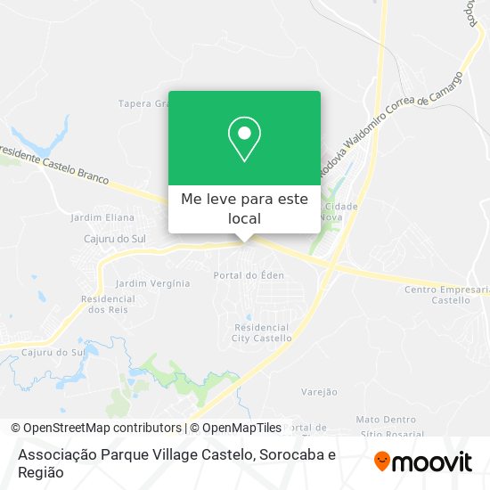 Associação Parque Village Castelo mapa