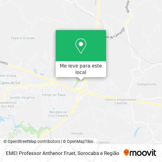 EMEI Professor Anthenor Fruet mapa