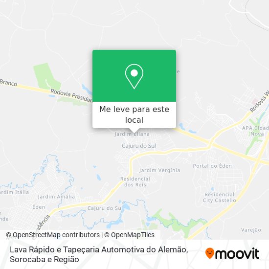Lava Rápido e Tapeçaria Automotiva do Alemão mapa