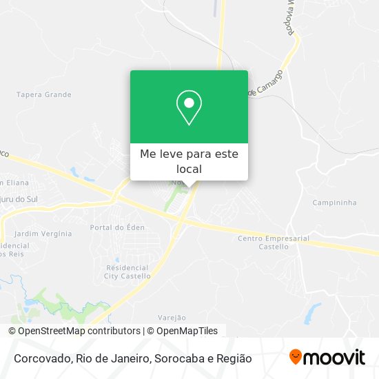 Corcovado, Rio de Janeiro mapa