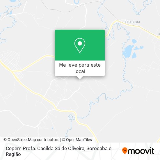 Cepem Profa. Cacilda Sá de Oliveira mapa